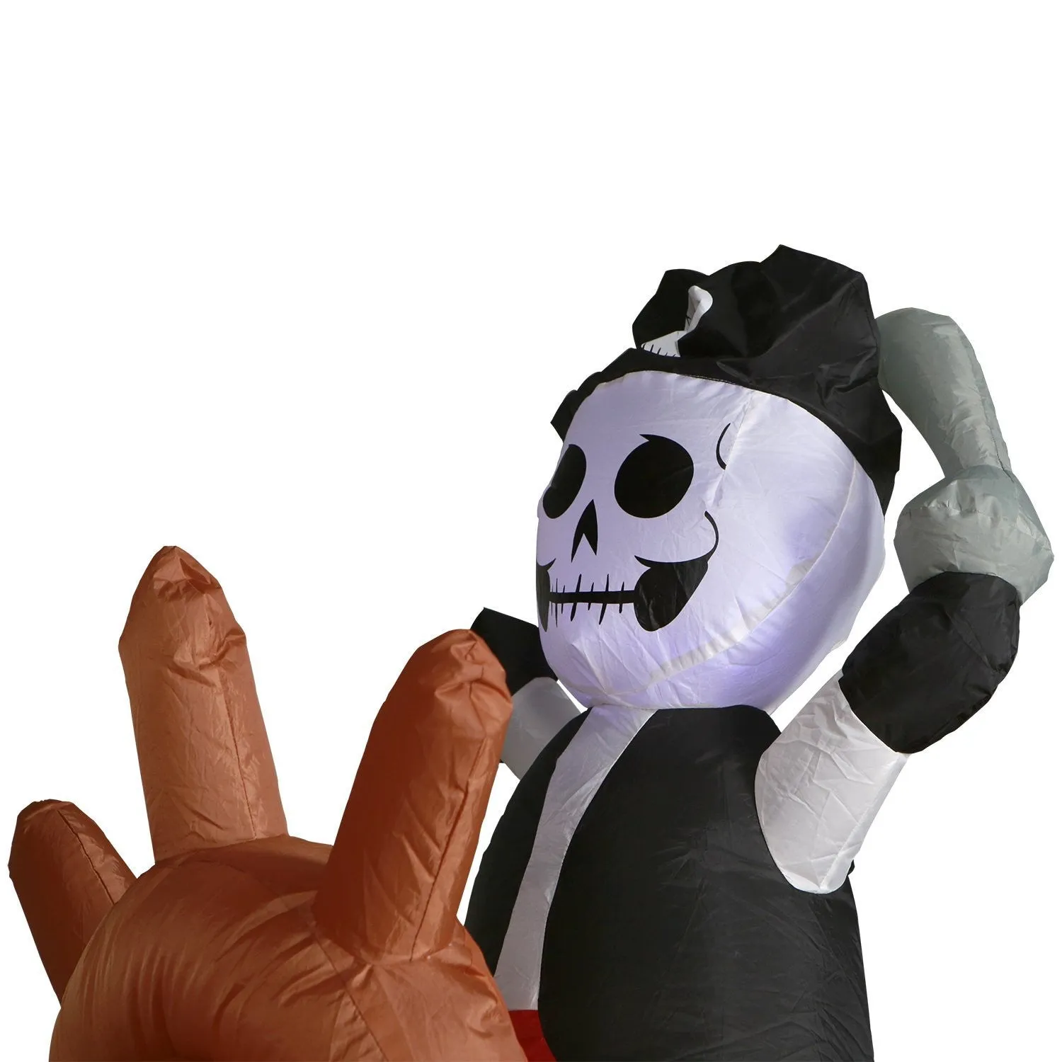 10 ft Wide Haunted Pirate Ship Halloween Inflatable