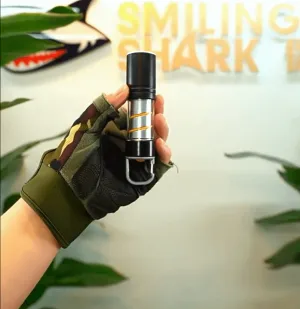 100000LM Mini GT10 Laser Telescopic Zoom Alloy LED Flashlight with 360¡ã Warm Light Camping Light USB Rechargeable Waterproof Tactical Emergency Flashlight