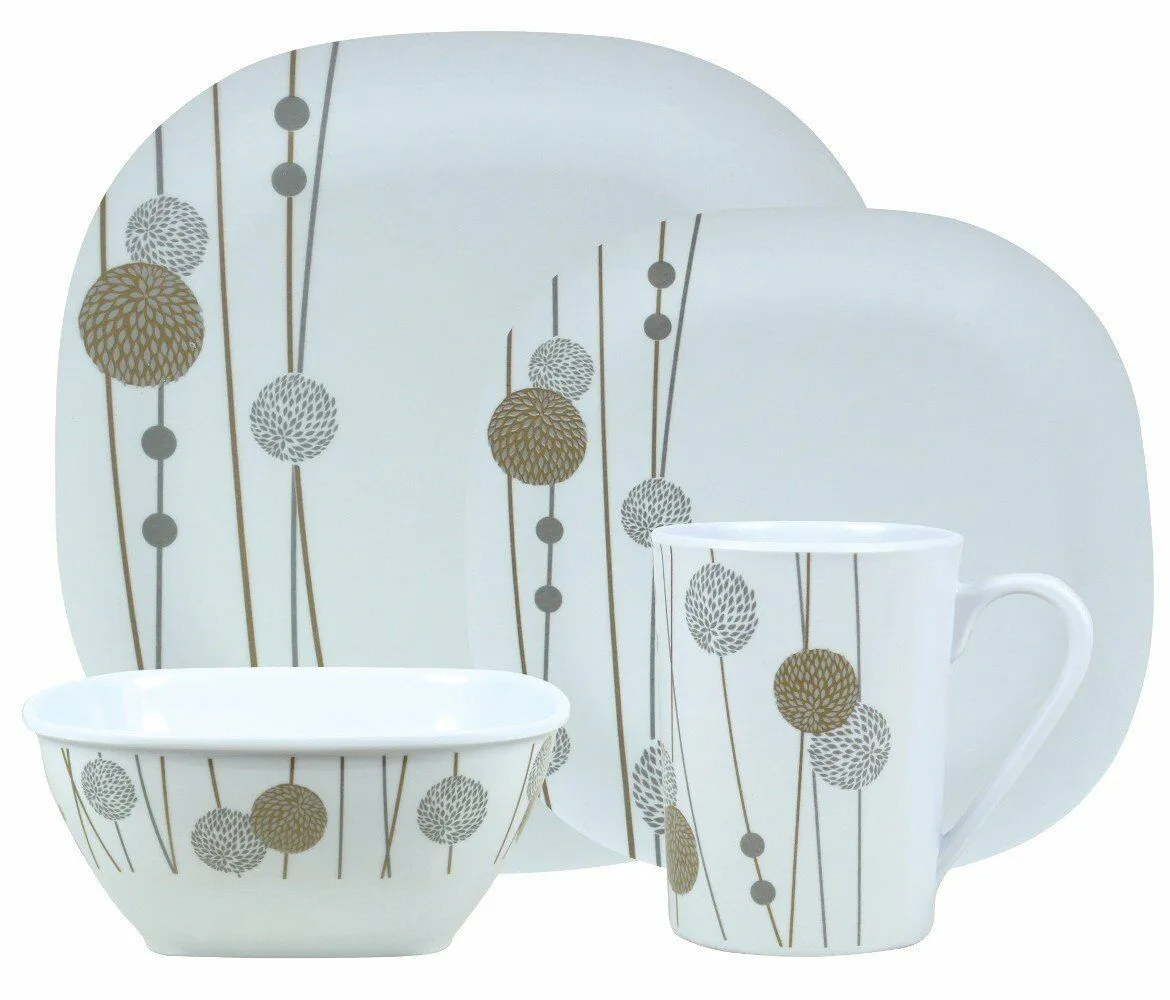 16Pc Dinner Set Plates Bowls Cups Bbq Camping Fishing Picnic Outdoor Dining Sets