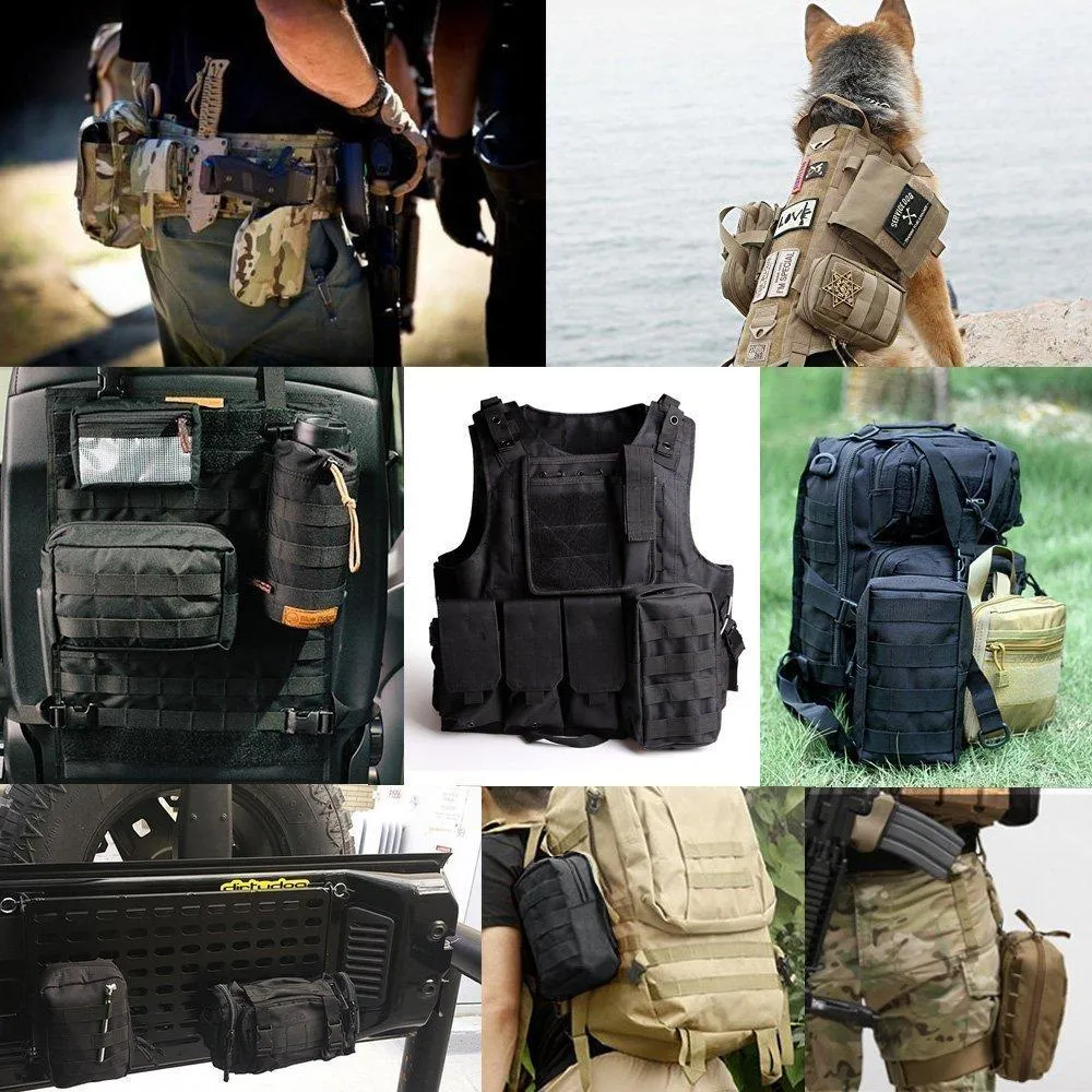 2 Pack Molle Compact & Water-Resistant EDC Pouch