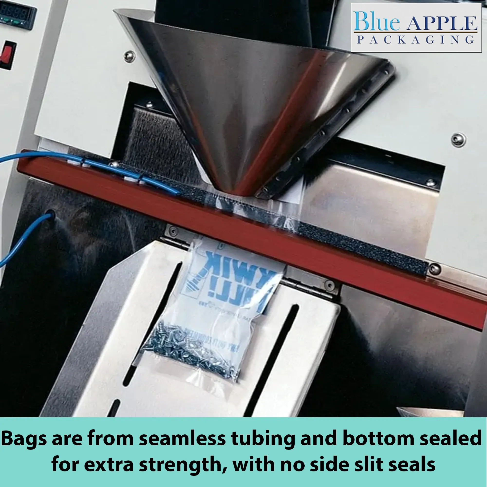 3X3 Inches Kwik-Fill® Pre-Opened Poly Bags on Roll 2.75 Mil AutoBags 2500/RL