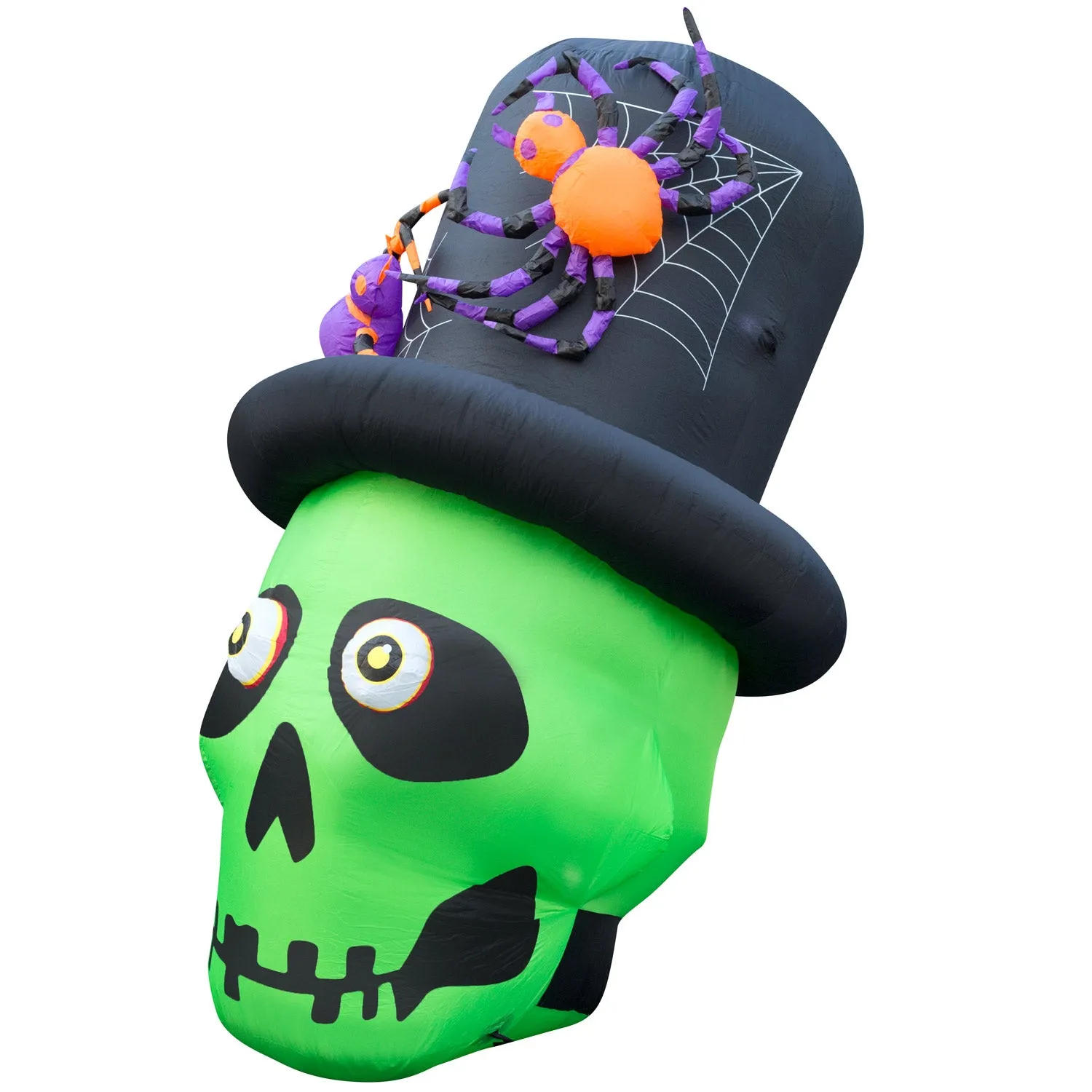 6 ft Inflatable Halloween Top Hat Skull Yard Decoration
