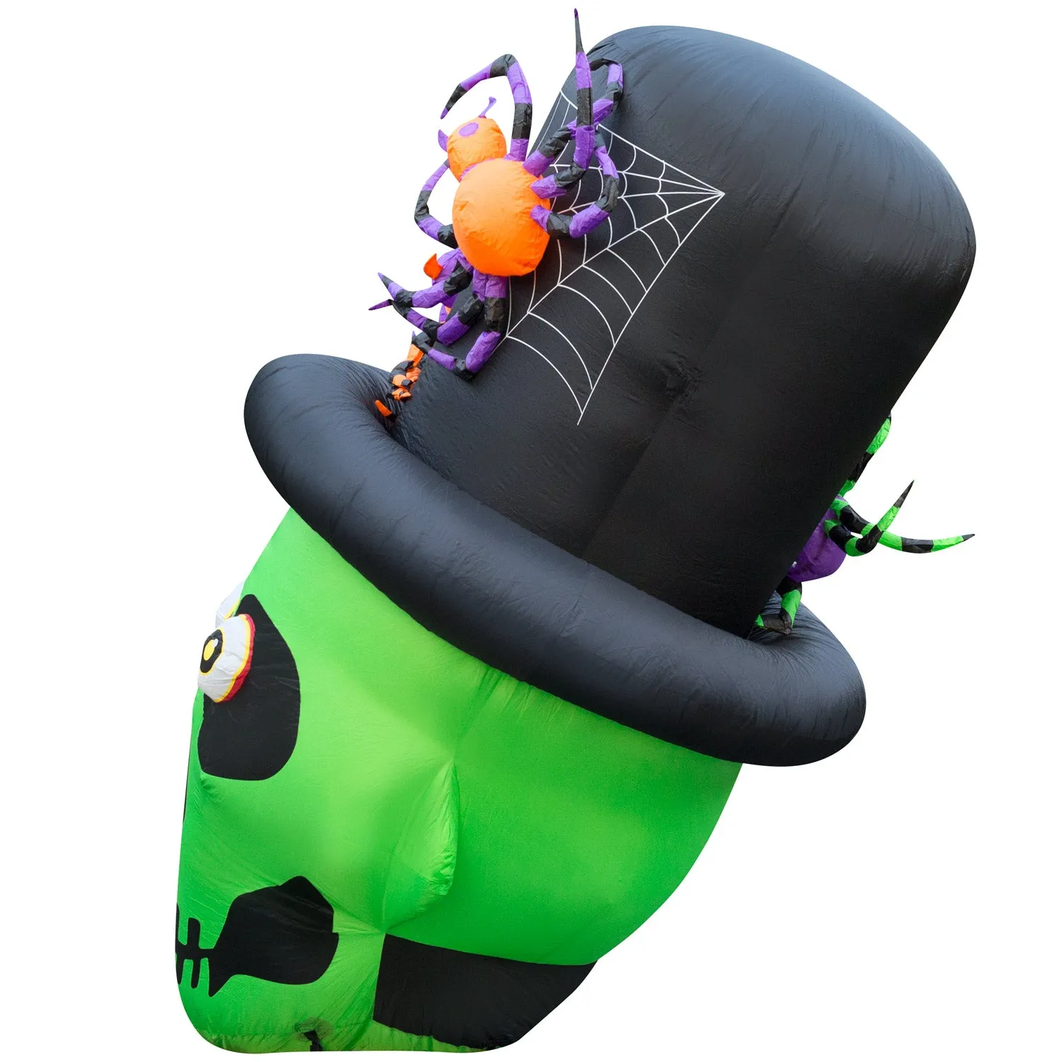 6 ft Inflatable Halloween Top Hat Skull Yard Decoration