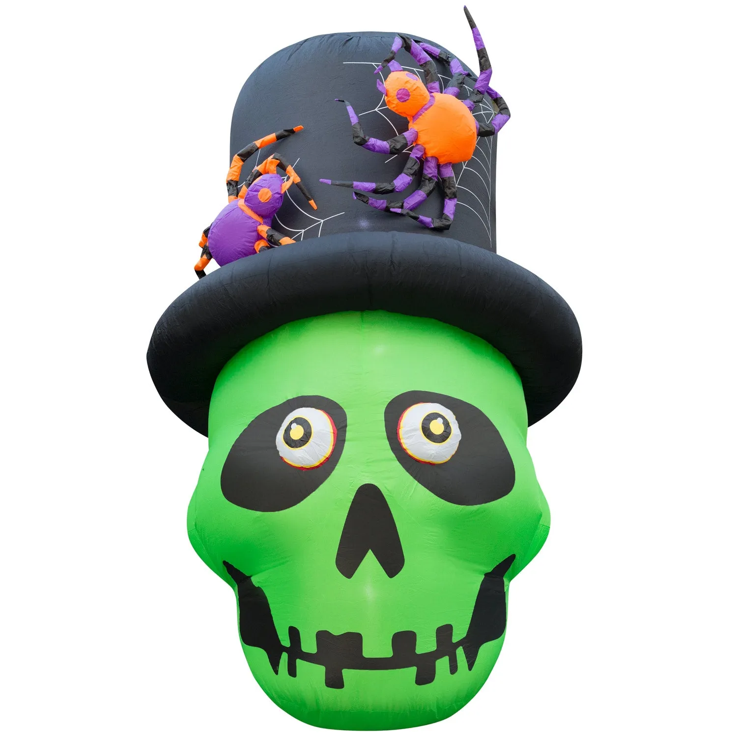 6 ft Inflatable Halloween Top Hat Skull Yard Decoration