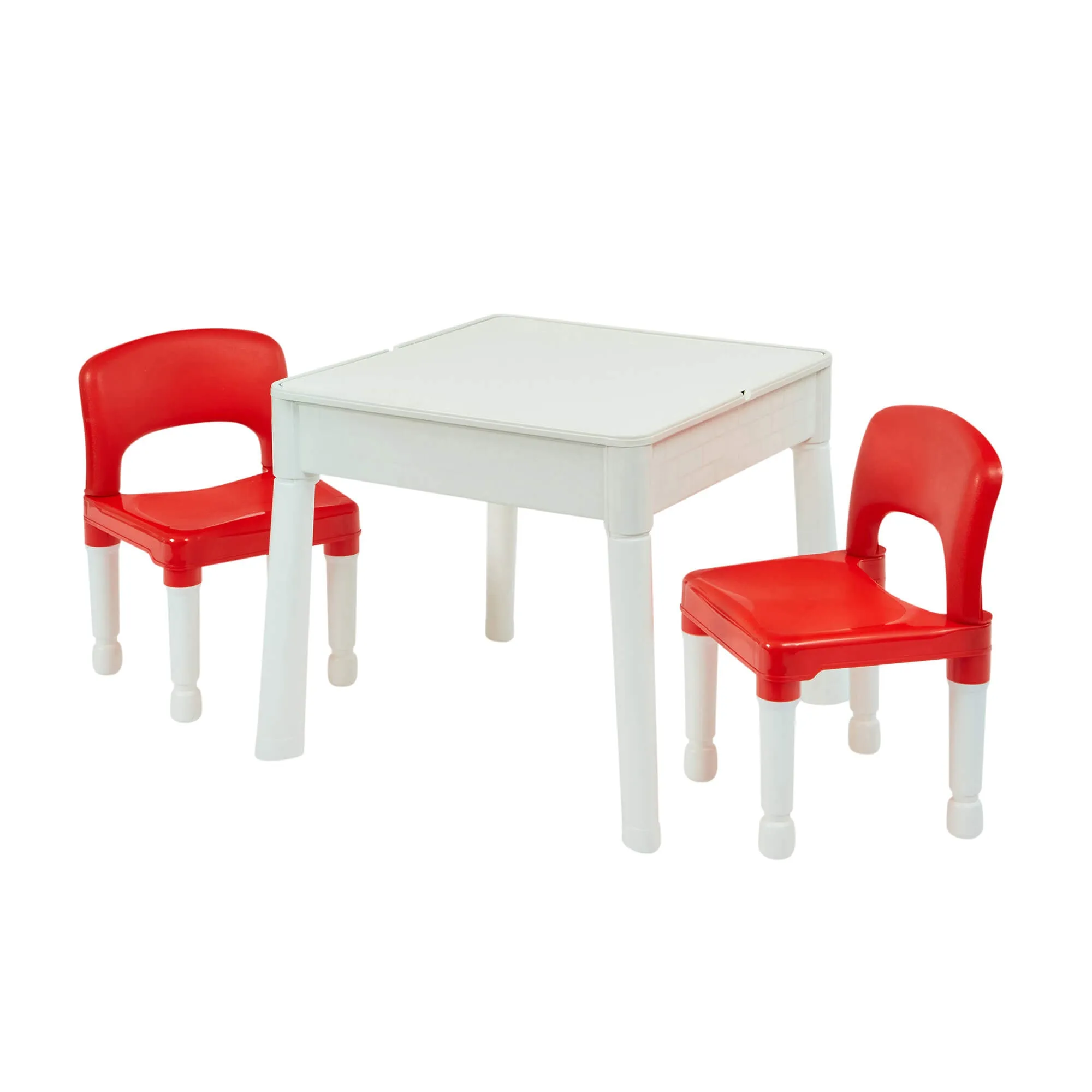 6-in-1 Montessori Table & 2 Chairs Set | Sand & Water Play | Blackboard | Dry Wipe Top | Storage