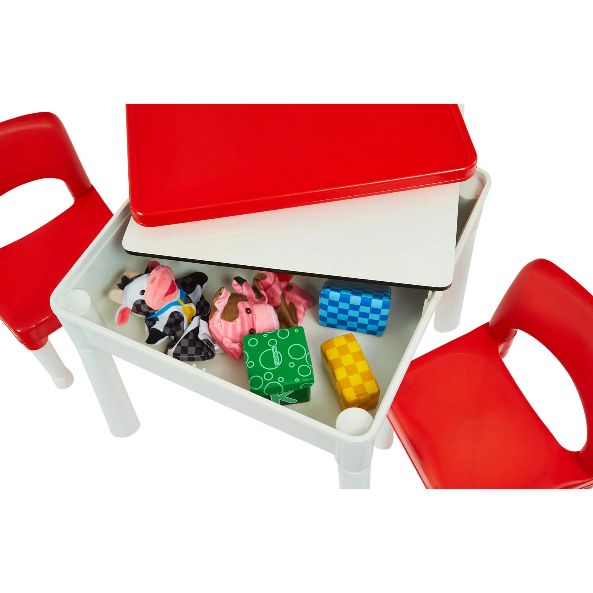 6-in-1 Montessori Table & 2 Chairs Set | Sand & Water Play | Blackboard | Dry Wipe Top | Storage