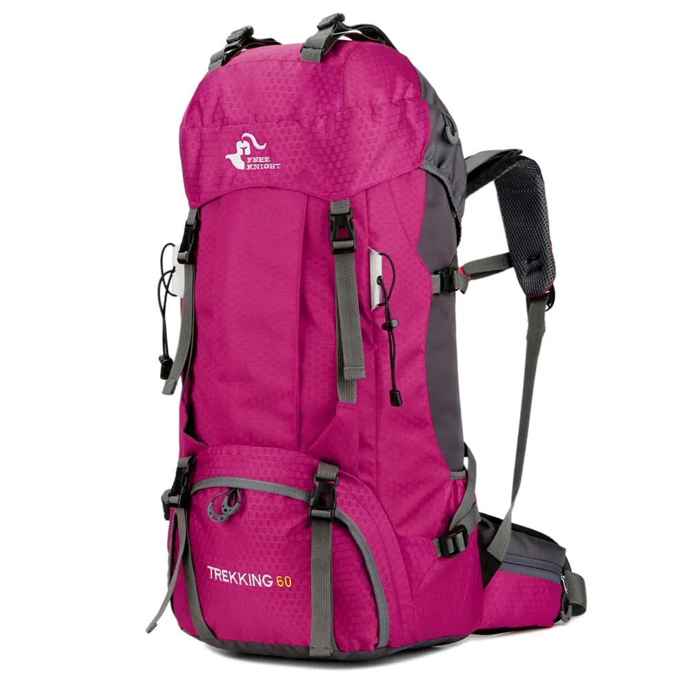 60L backpack camping mountaineering bag waterproof hiking backpacks molle bag