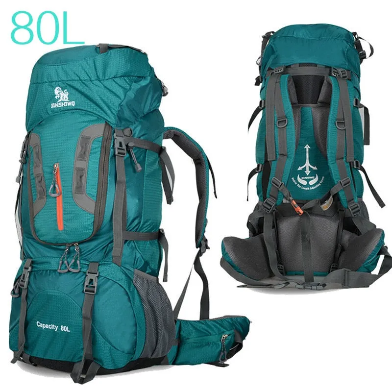 60L backpack camping mountaineering bag waterproof hiking backpacks molle bag