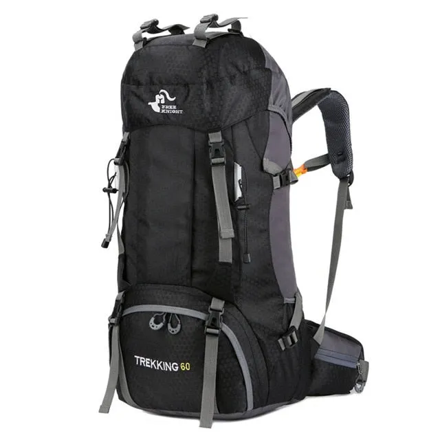 60L backpack camping mountaineering bag waterproof hiking backpacks molle bag