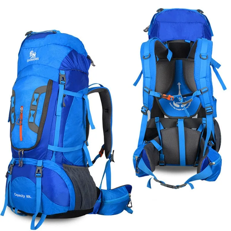 60L backpack camping mountaineering bag waterproof hiking backpacks molle bag