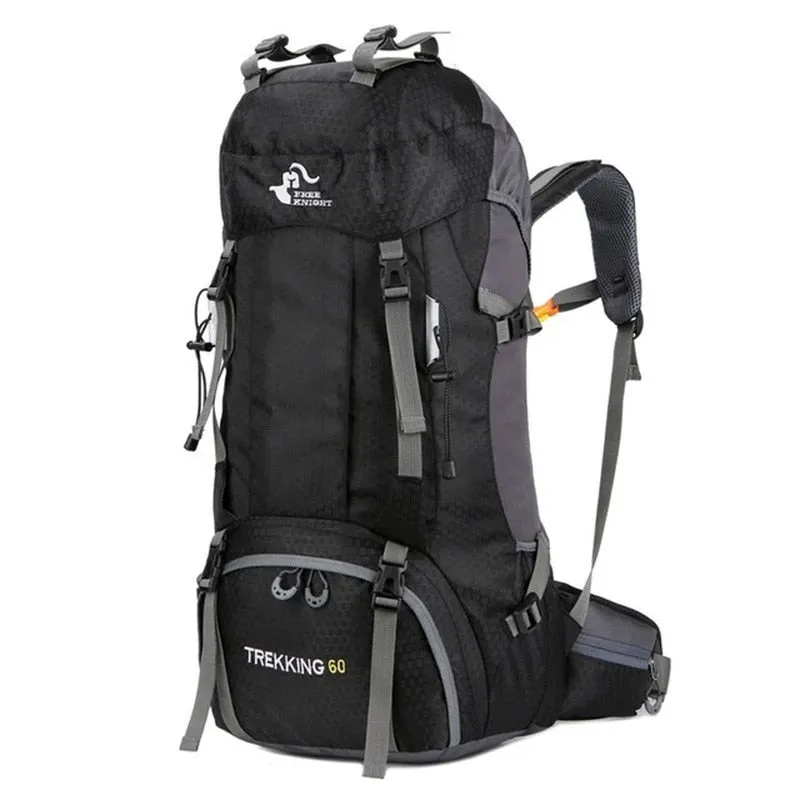 60L backpack camping mountaineering bag waterproof hiking backpacks molle bag