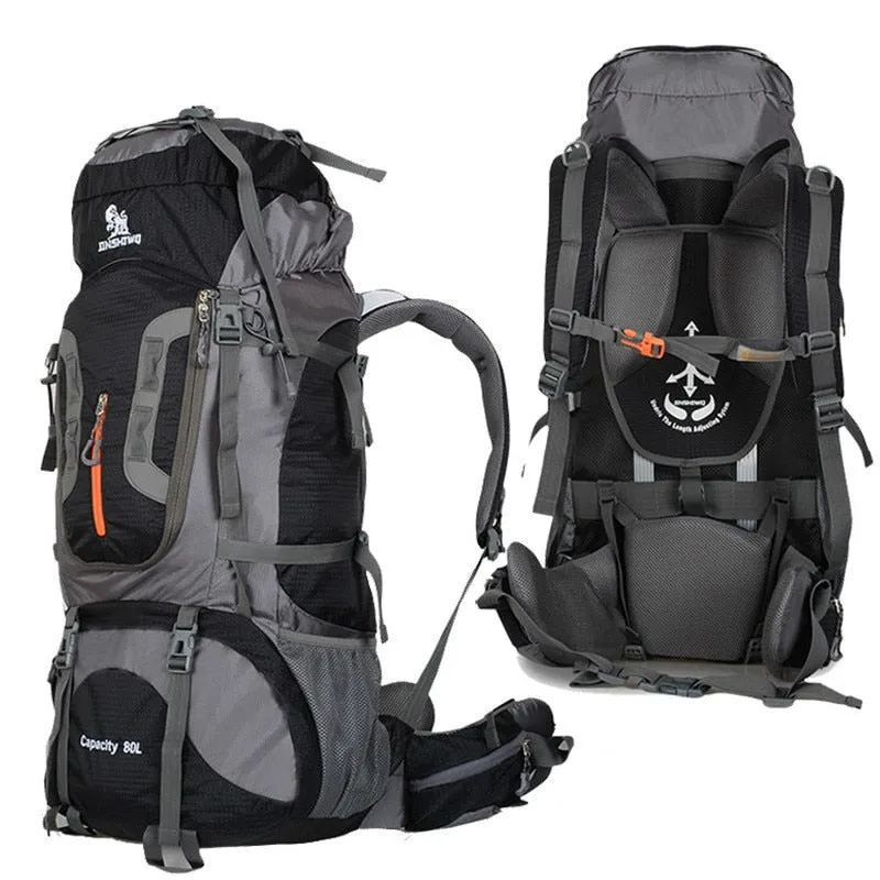 60L backpack camping mountaineering bag waterproof hiking backpacks molle bag