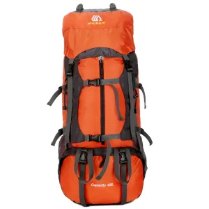 60L Outdoor Climbing Bag Backpack Camping Waterproof Hiking Molle Bag With Rain Cover