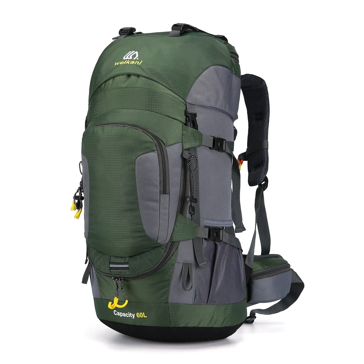 60L Outdoor Hiking Backpacks Travel Climbing Bag Waterproof Bags Trekking Camping with Rain Cove