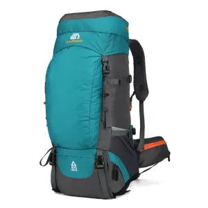 65L Outdoor Backpack for Travel Climbing Hiking Large Capacity Waterproof Camping Backpacks with Rain Cover