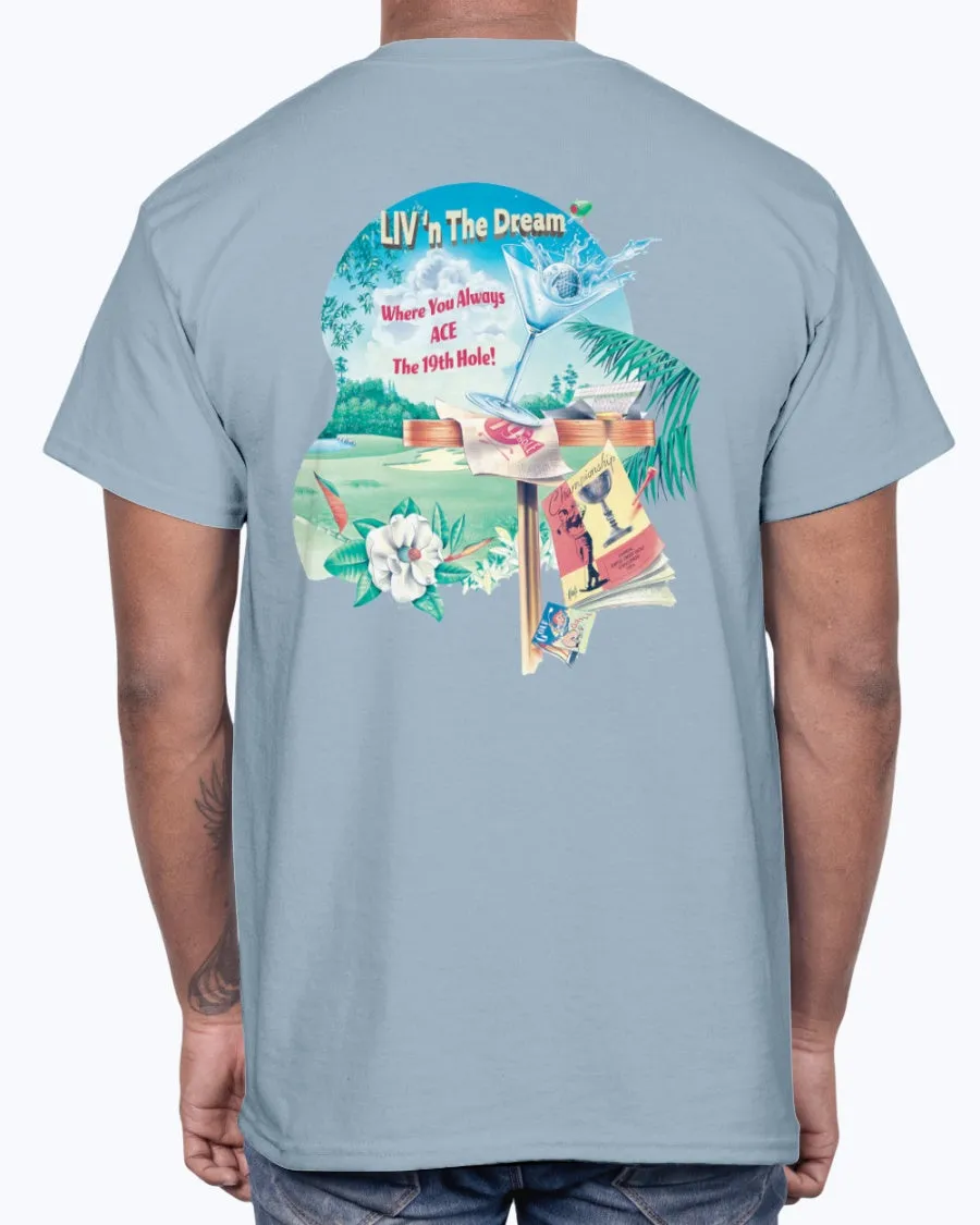 Ace the 19th Hole Happy Hour Golf Tee Shirt