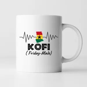 African Mugs -11oz Coffee Mug | Gifts | SEC Apparel | Ghana Name - Kofi