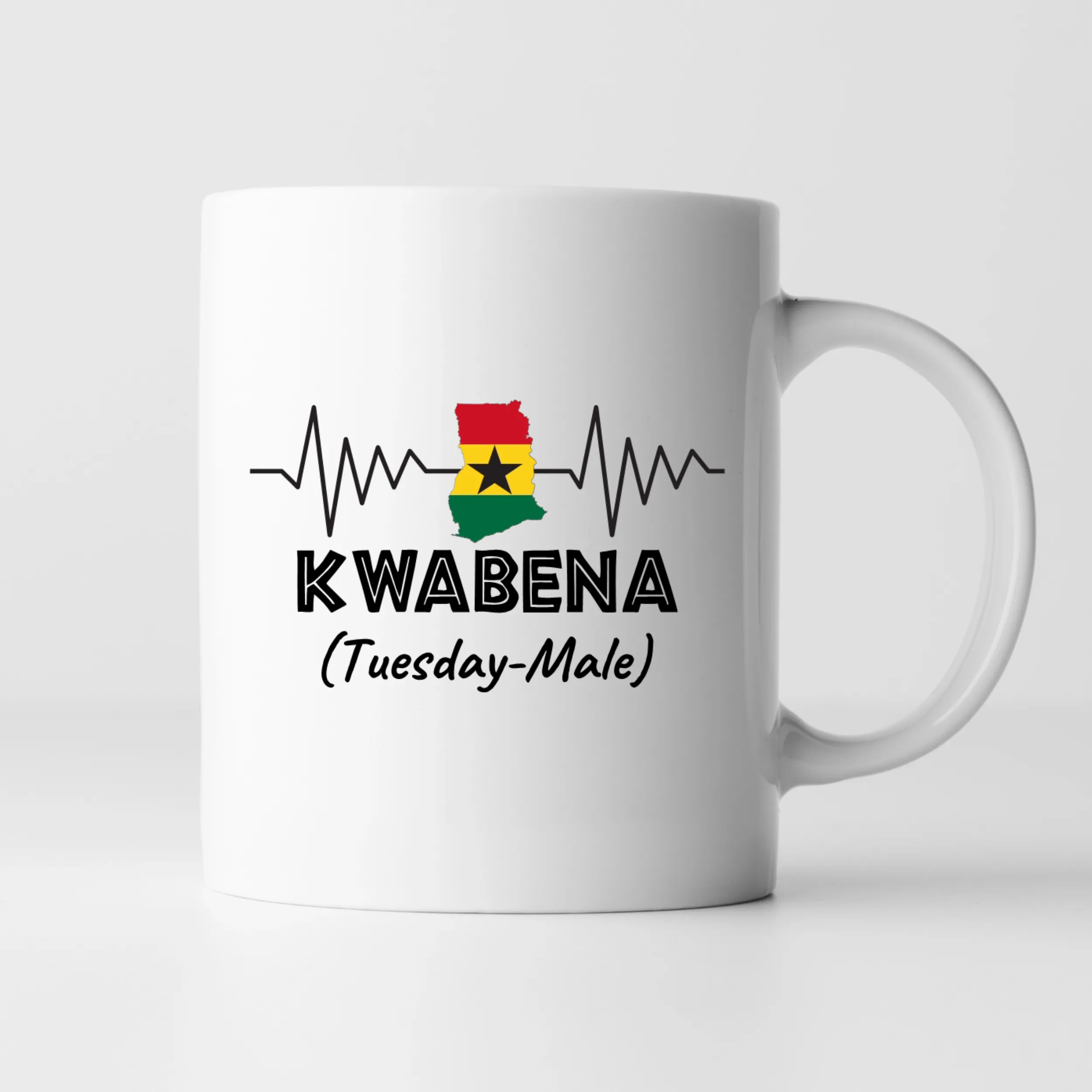 African Mugs -11oz Coffee Mug | Gifts | SEC Apparel | Ghana Name - Kwabena