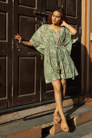 Amisha Short Kaftan | Moss