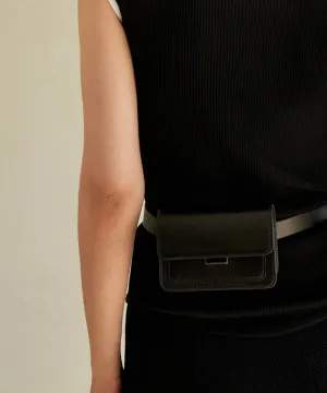 Anell Golf Flap Belt Bag - Black
