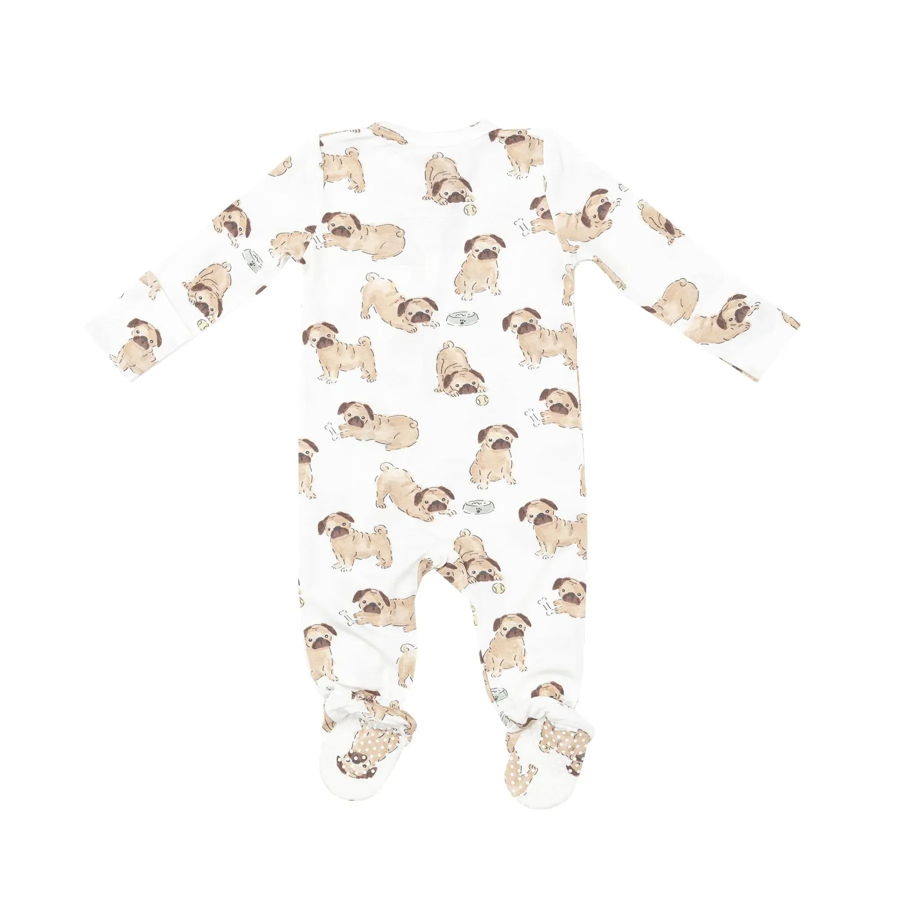 ANGEL DEAR- 2 WAY ZIPPER FOOTIE - PUGS