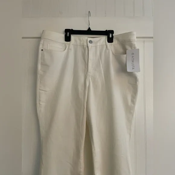 ATHLETA Sculptek Ultra Skinny Jean in White Size 18X / 18 NWT