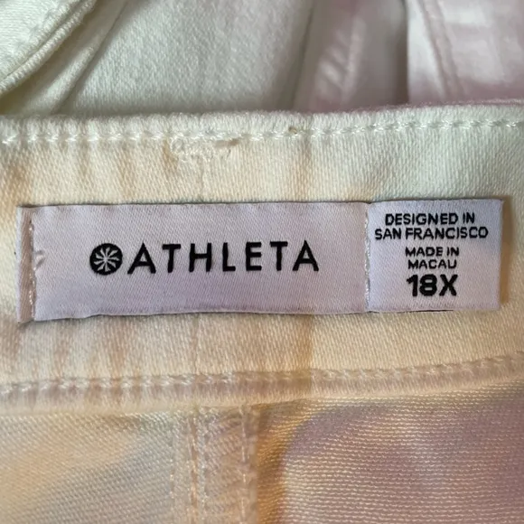 ATHLETA Sculptek Ultra Skinny Jean in White Size 18X / 18 NWT