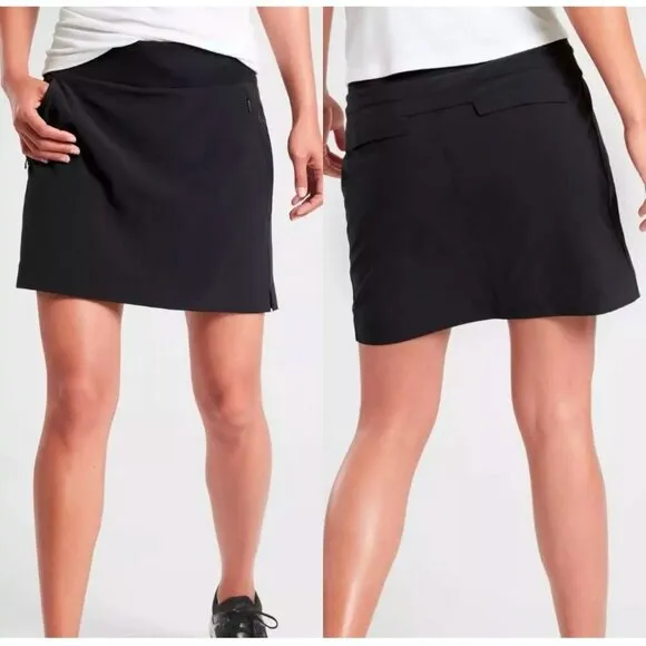 Athleta Soho Skirt Womens 26 3X Black Skirt Short Tennis Hiking Outdoor Golf NWT