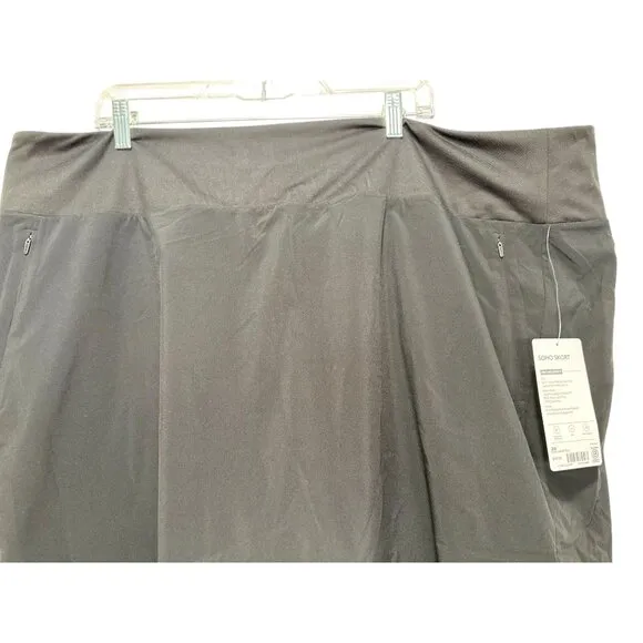 Athleta Soho Skirt Womens 26 3X Black Skirt Short Tennis Hiking Outdoor Golf NWT