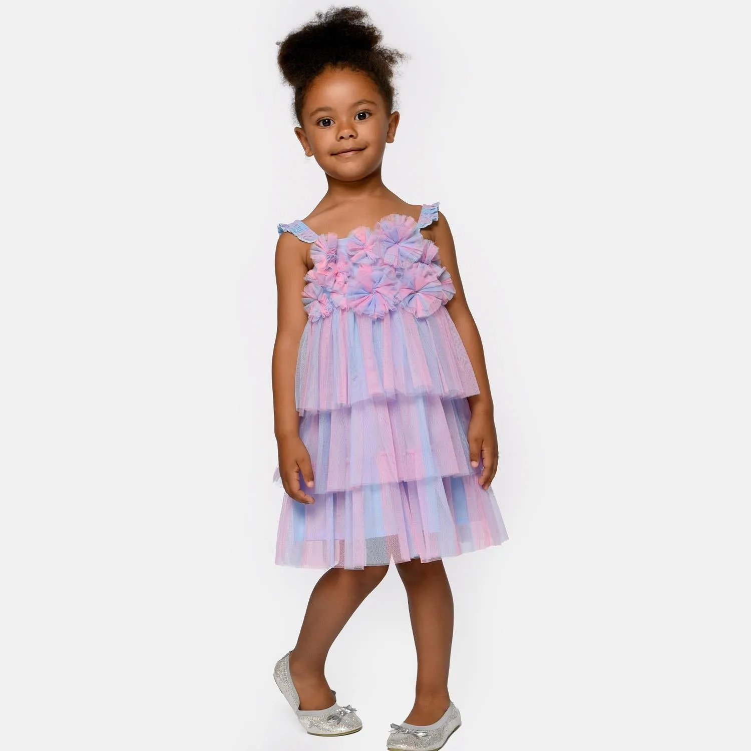 Baby Sara Pastel Ruffle Spin Wheel Dress