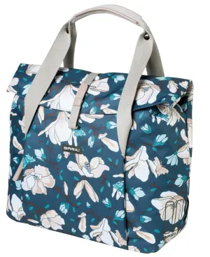 Basil Magnolia Shopper Bag 18L Teal Blue
