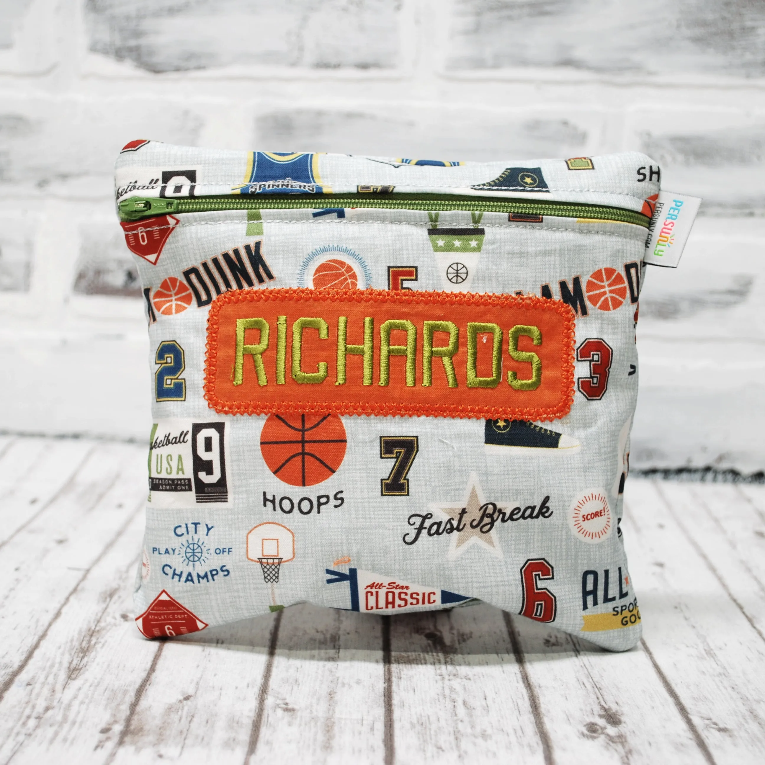Basketball Varsity Personalized Reusable Food Bag