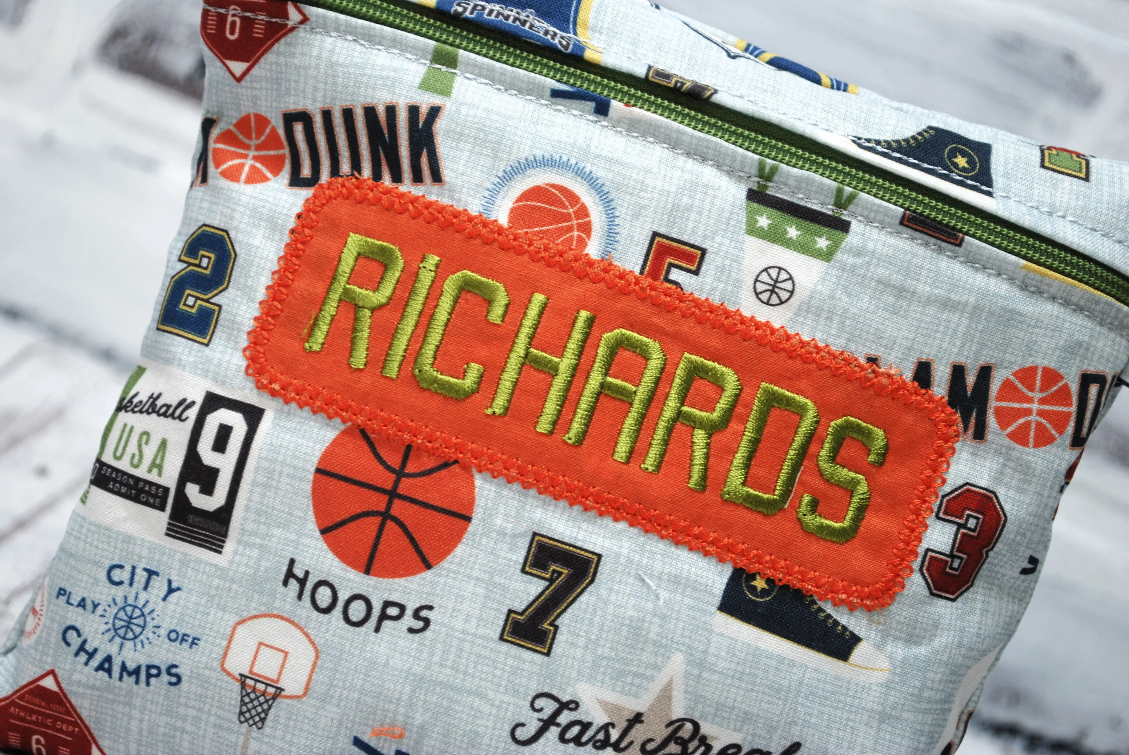 Basketball Varsity Personalized Reusable Food Bag