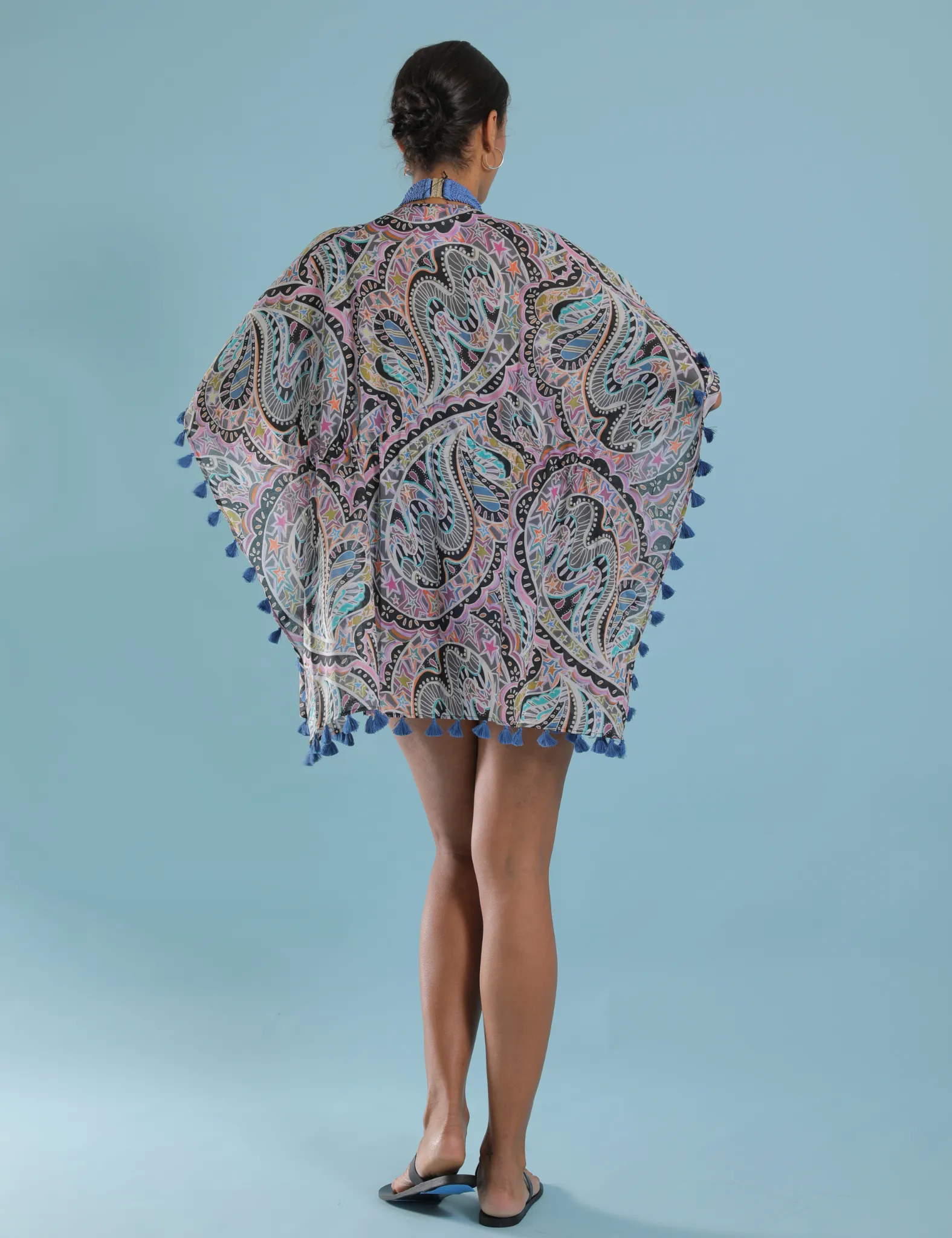 BEACH STARS DRAWSTRING CAFTAN