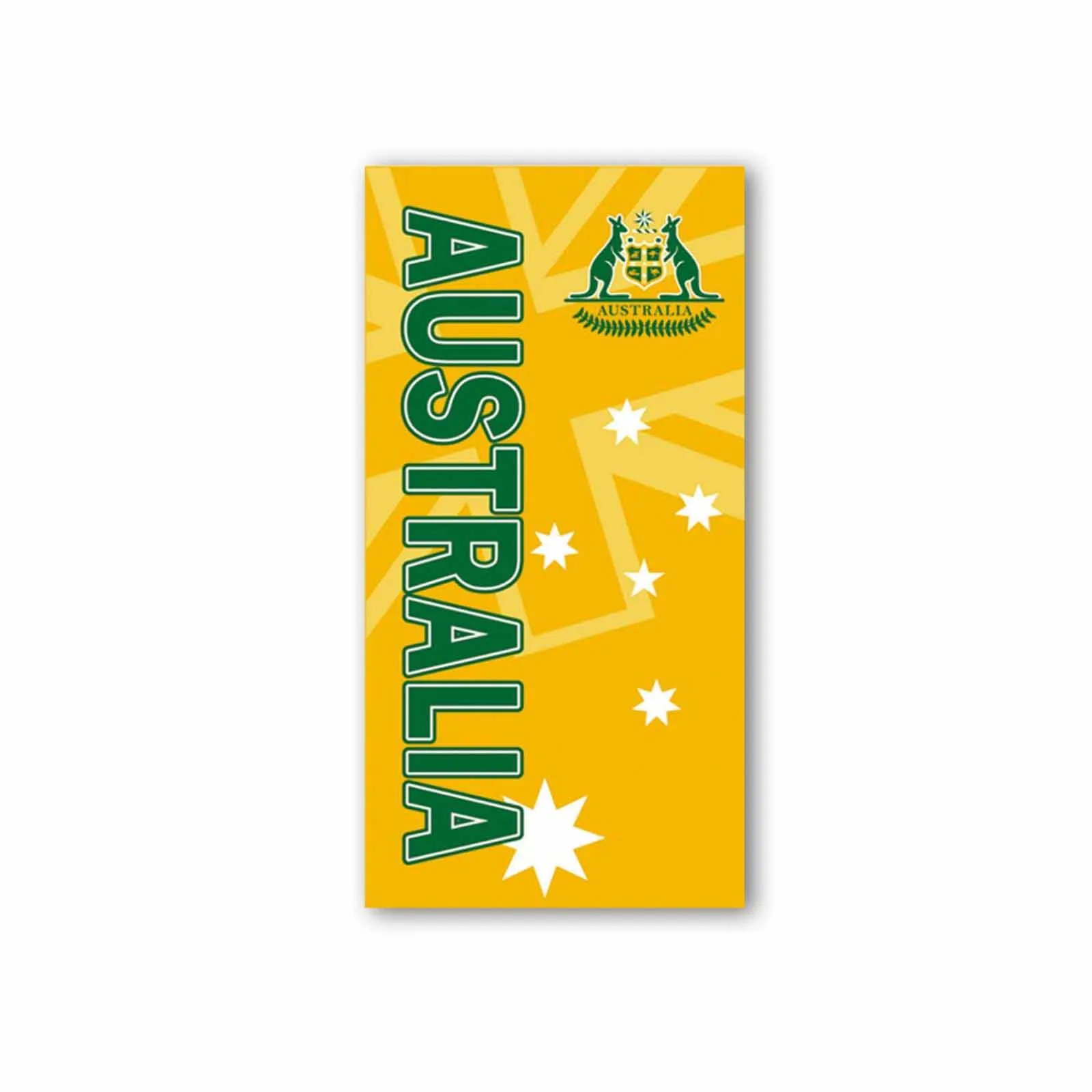Beach Towel AUS Green & Gold
