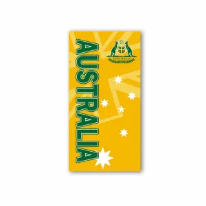 Beach Towel AUS Green & Gold