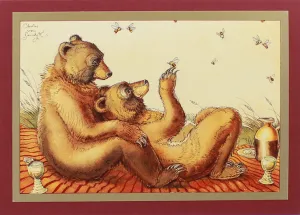 Bears on Picnic Card