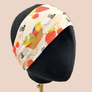 Bee's Strawberry Picnic Stretch Headband
