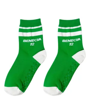BENECIA 12 Nonslip Crew Socks - 3 pairs multi set