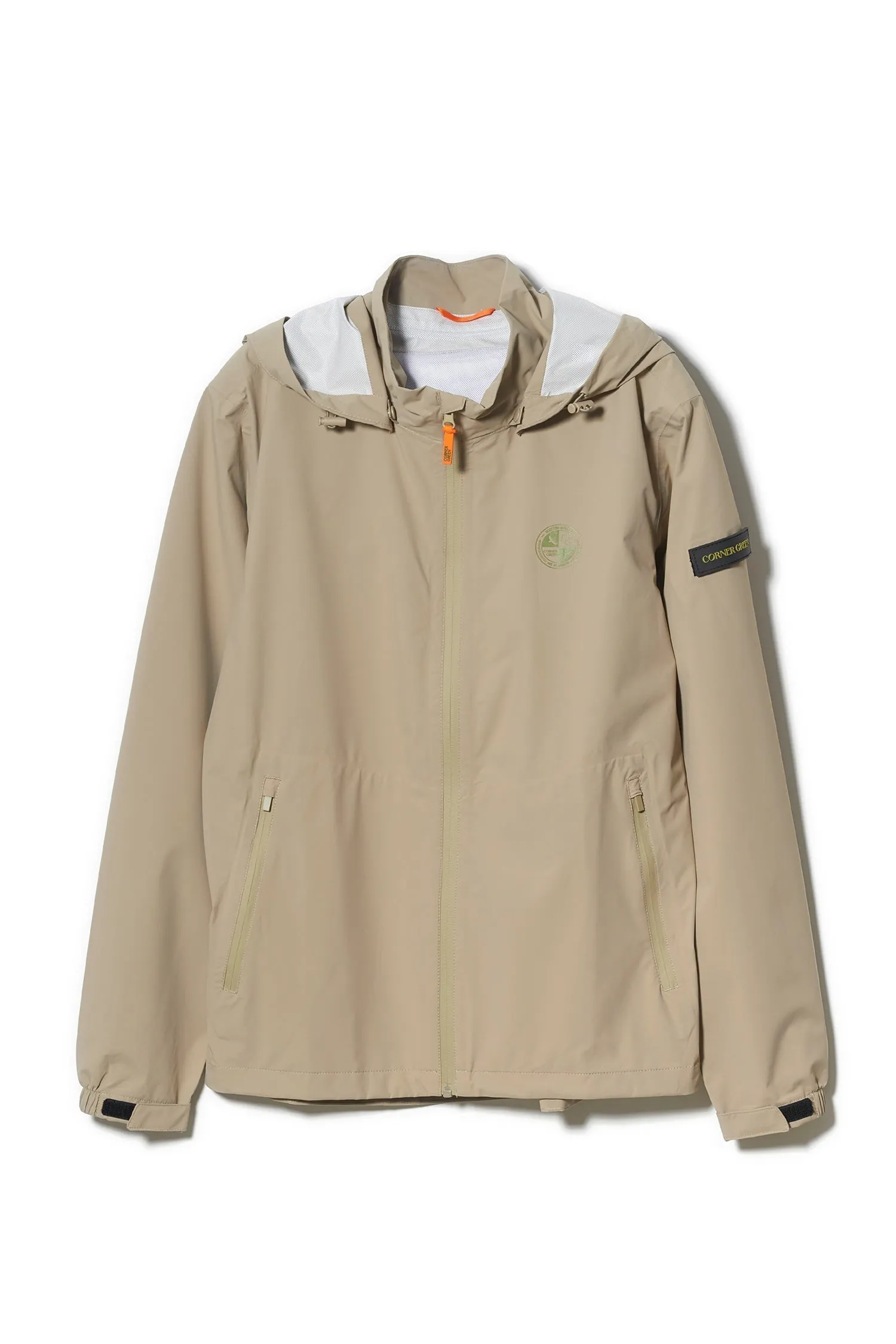 BIRDIE Mens Golf Rain Jacket - Beige