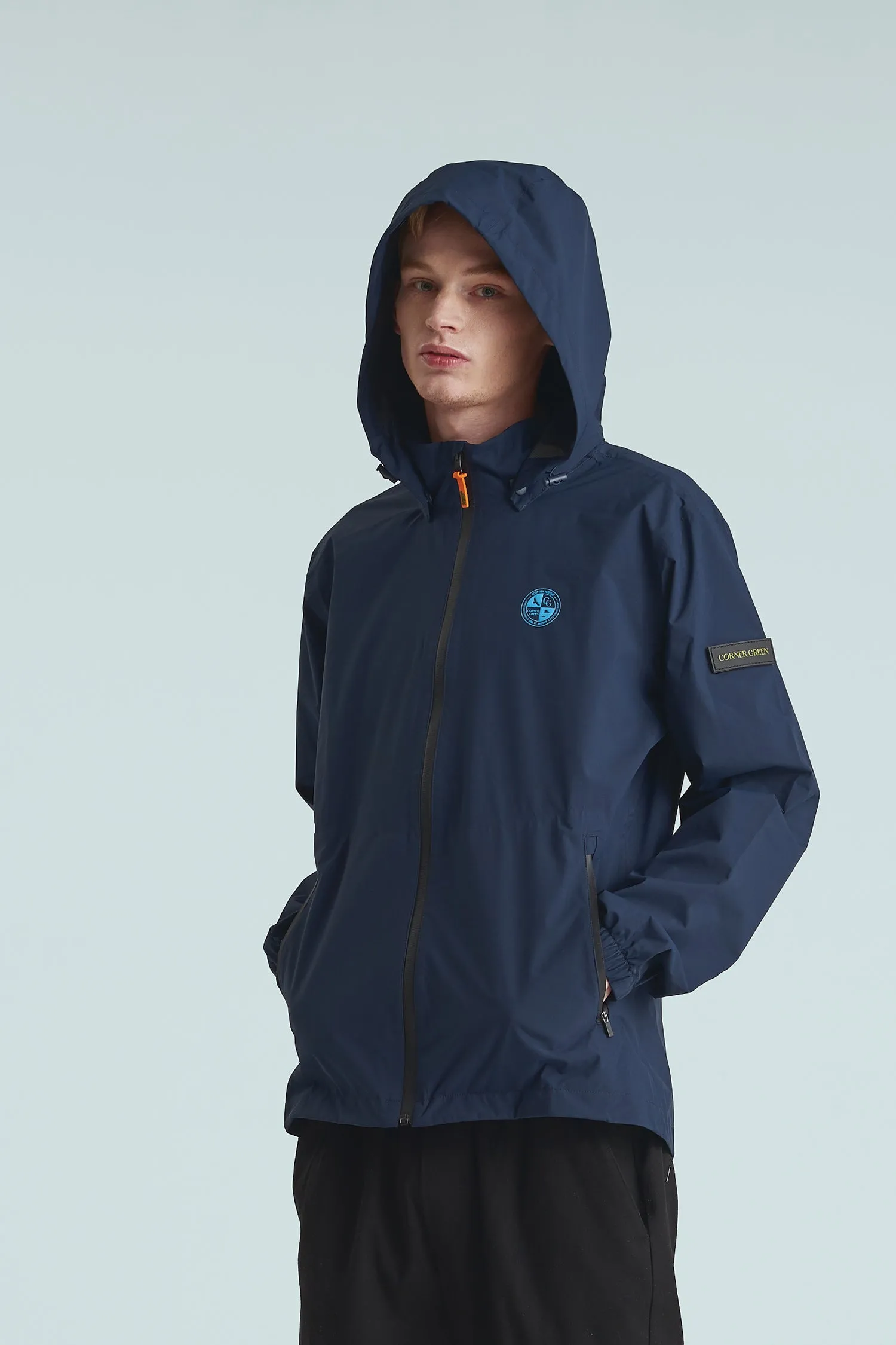 BIRDIE Mens Golf Rain Jacket - Navy