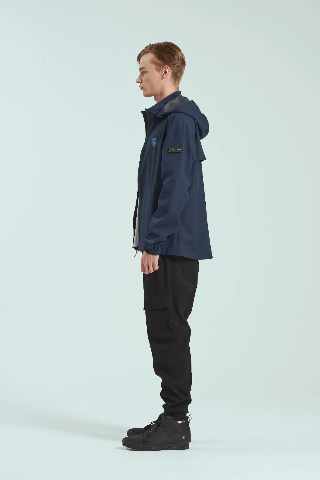 BIRDIE Mens Golf Rain Jacket - Navy