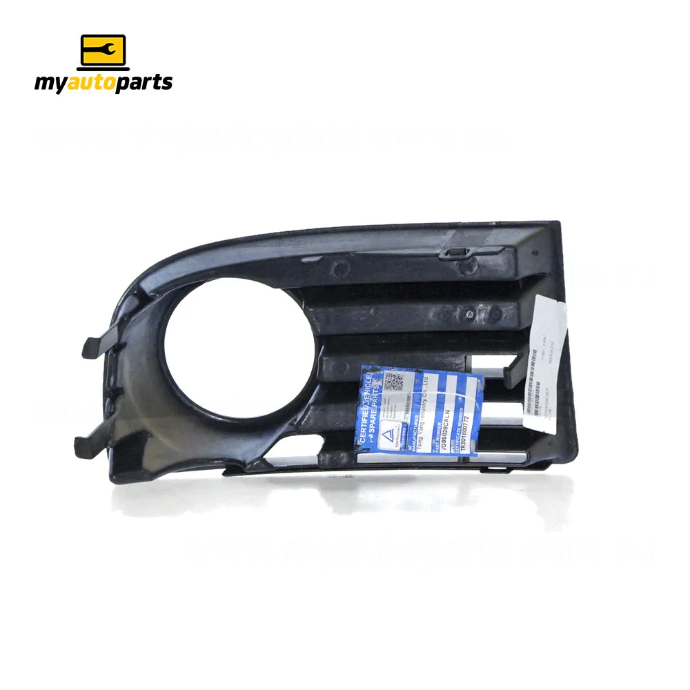 Black Front Bar Grille With Fog Light Mount Passenger Side Certified Suits Volkswagen Golf MK 5 7/2004 to 2/2009