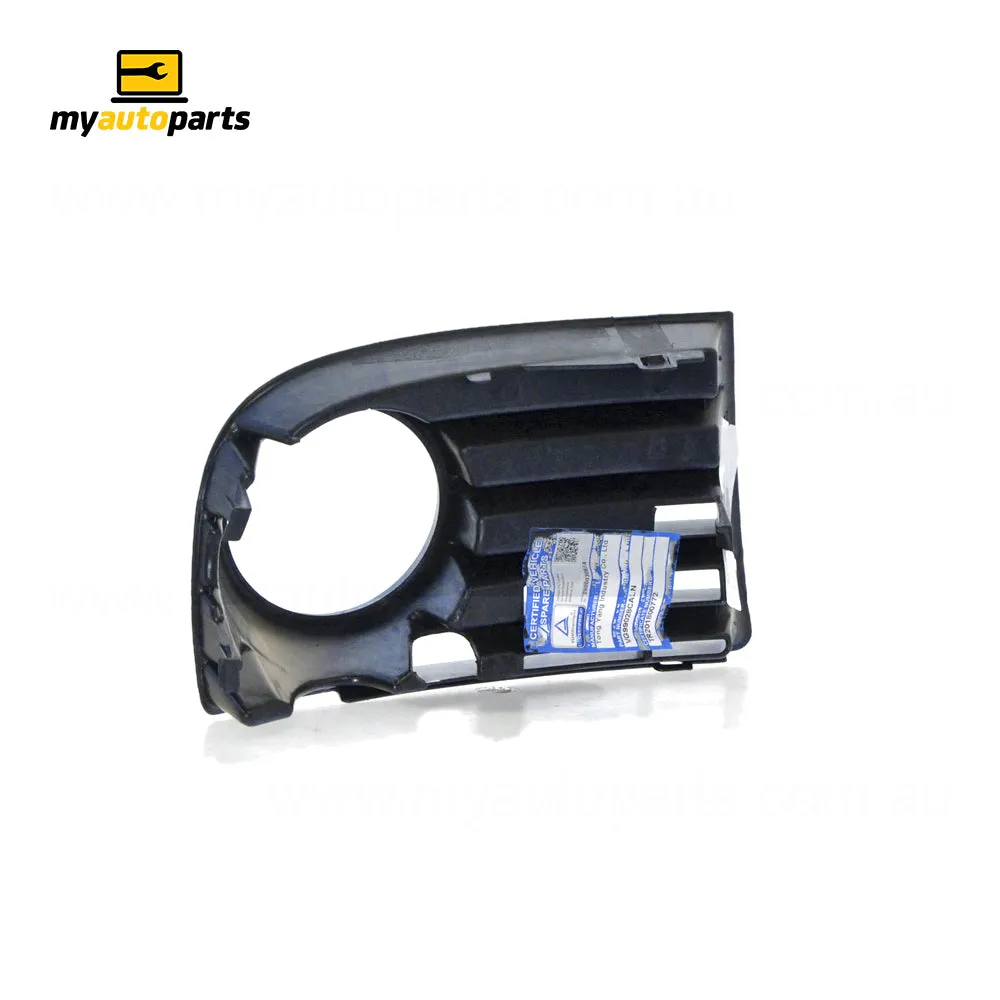 Black Front Bar Grille With Fog Light Mount Passenger Side Certified Suits Volkswagen Golf MK 5 7/2004 to 2/2009