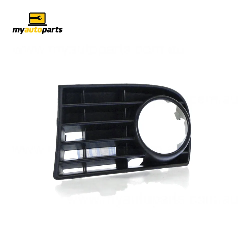 Black Front Bar Grille With Fog Light Mount Passenger Side Certified Suits Volkswagen Golf MK 5 7/2004 to 2/2009