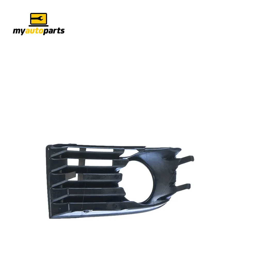 Black Front Bar Grille with Fog Light Mount Passenger Side Genuine Suits Volkswagen Golf MK 5 7/2004 to 2/2009