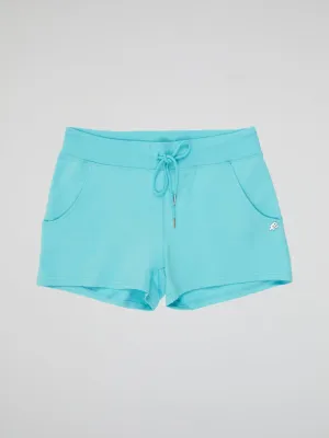 Blue Drawstring Shorts