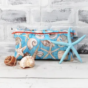Blue Seashell Personalized Reusable Bag