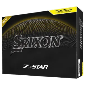 Bolas de golf amarillas Srixon Z Star, paquete de 12