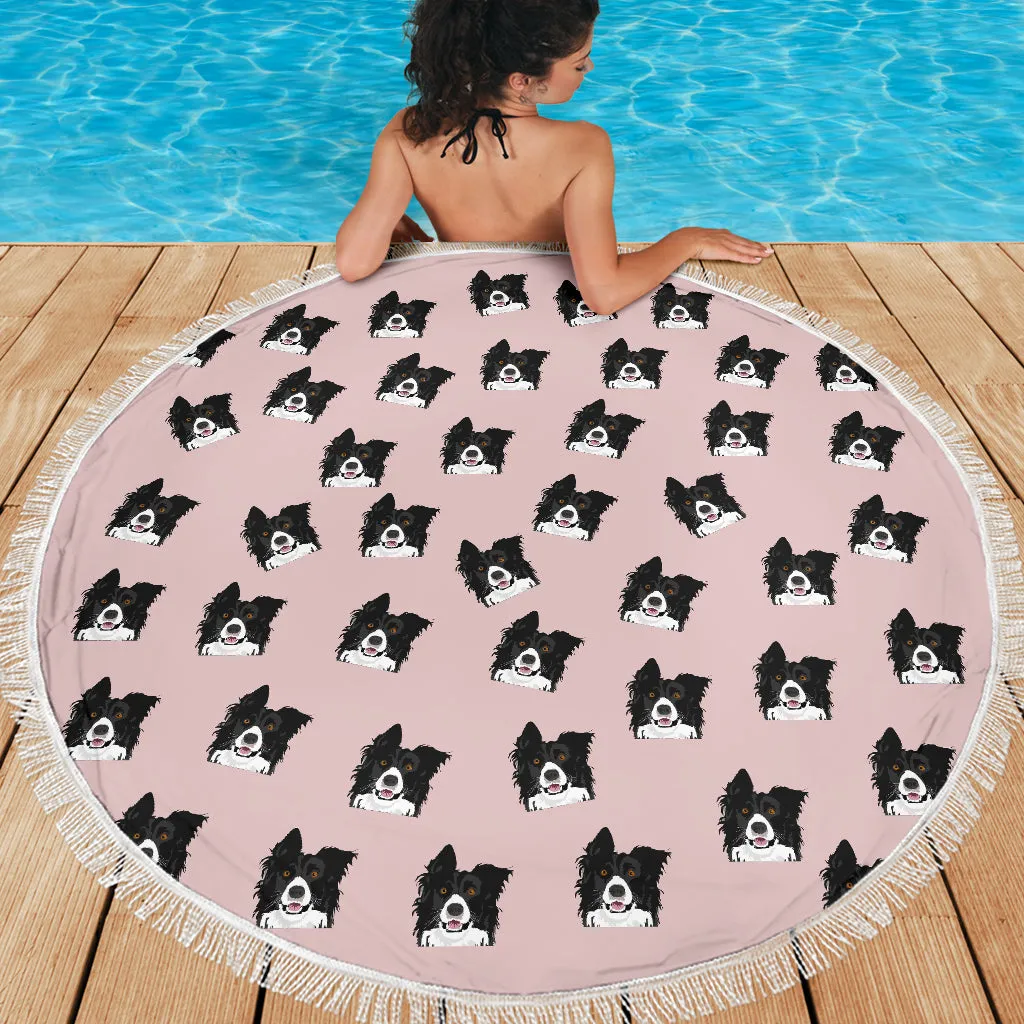 Border Collie Beach Blanket